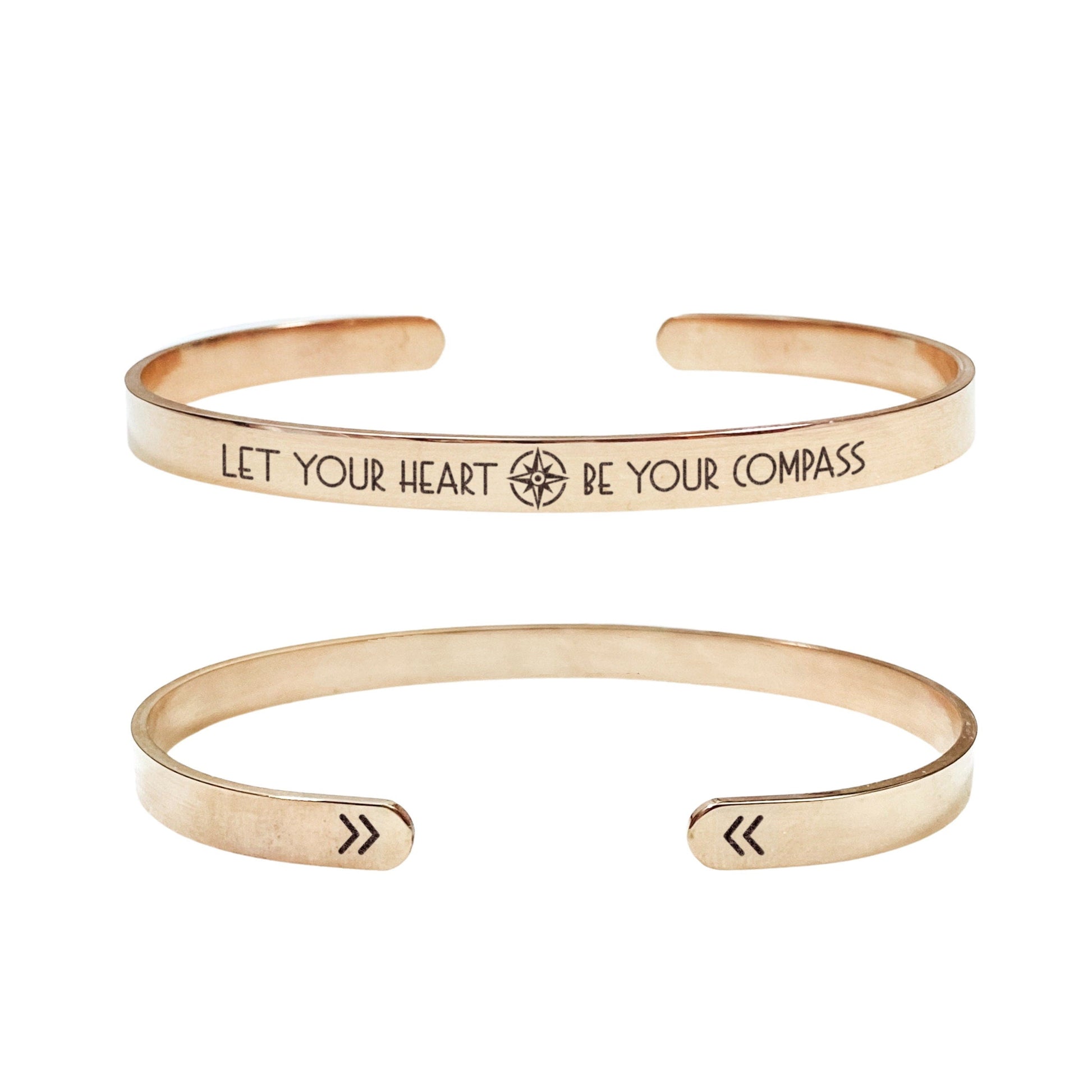 LET YOUR HEART BE YOUR COMPASS CUFF - Avy + Tay