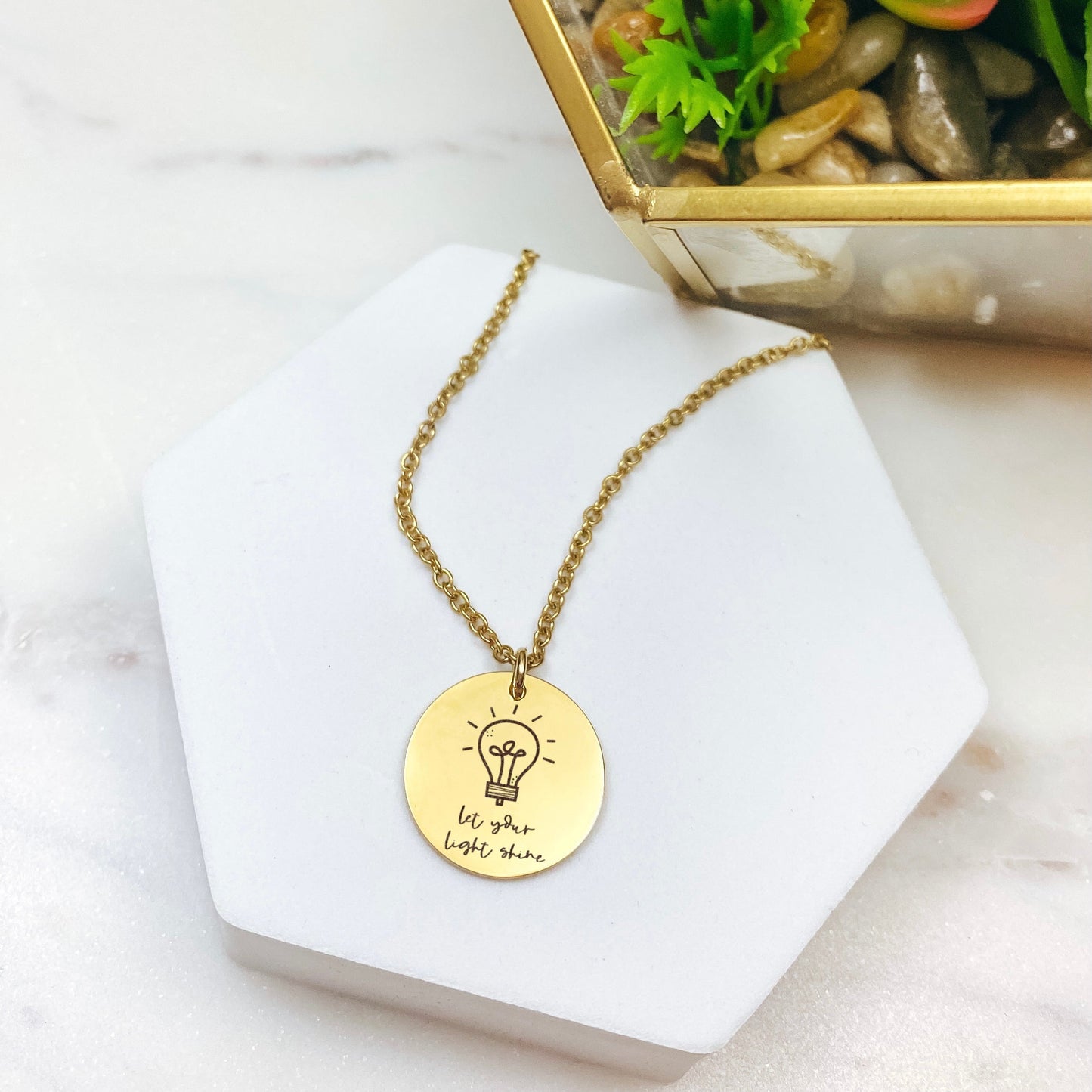 LET YOUR LIGHT SHINE NECKLACE - Avy + Tay