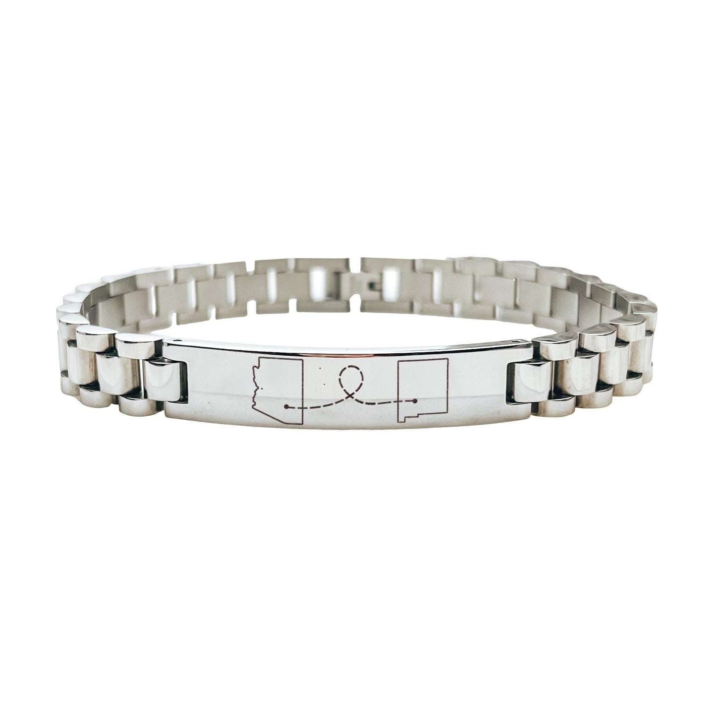 LONG DISTANCE STATE MEN'S BRACELET - Avy + Tay