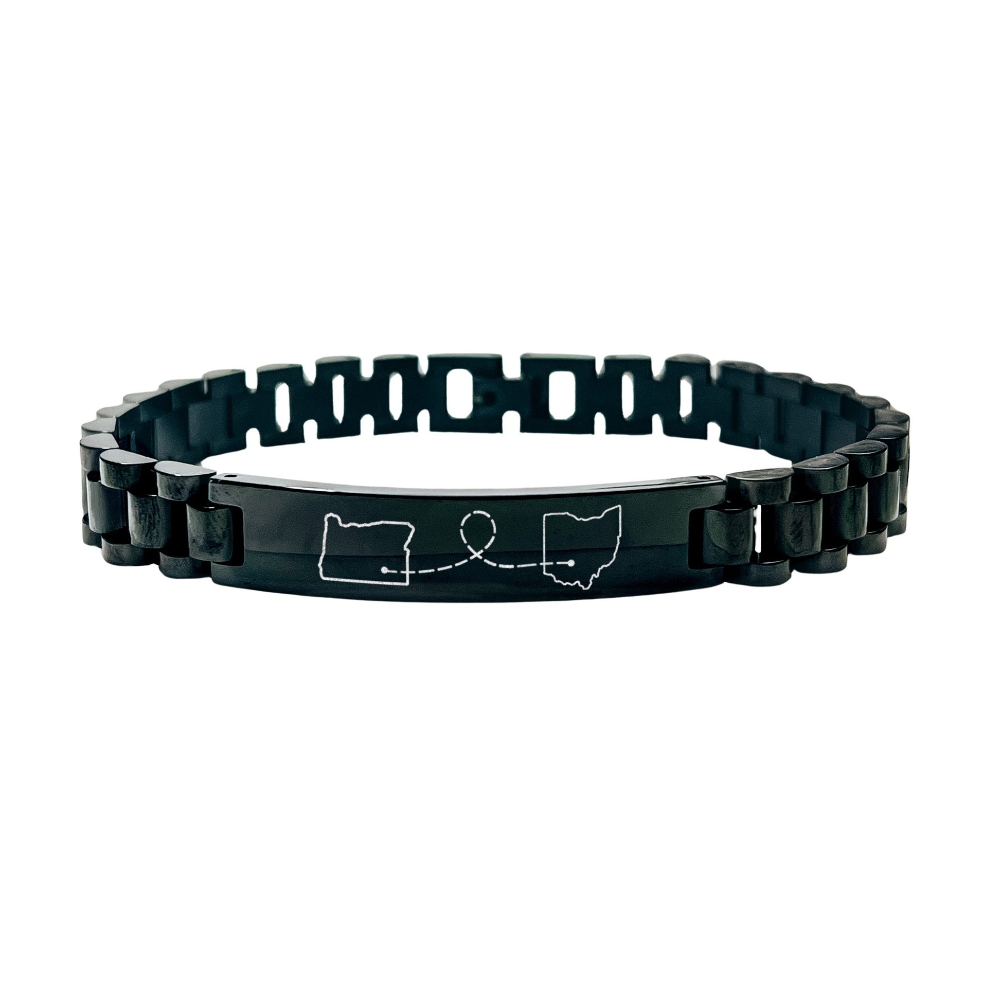 LONG DISTANCE STATE MEN'S BRACELET - Avy + Tay