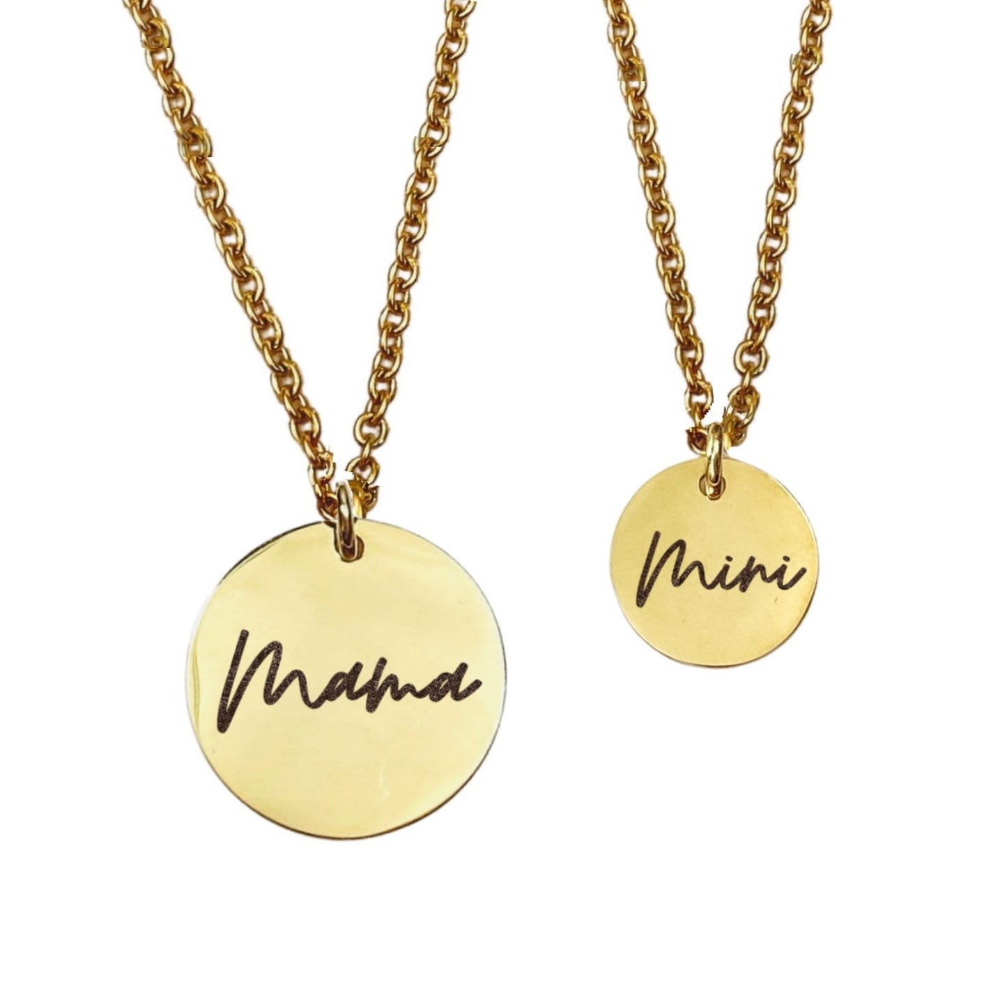 MAMA AND MINI MOMMY + ME NECKLACE SET - Avy + Tay