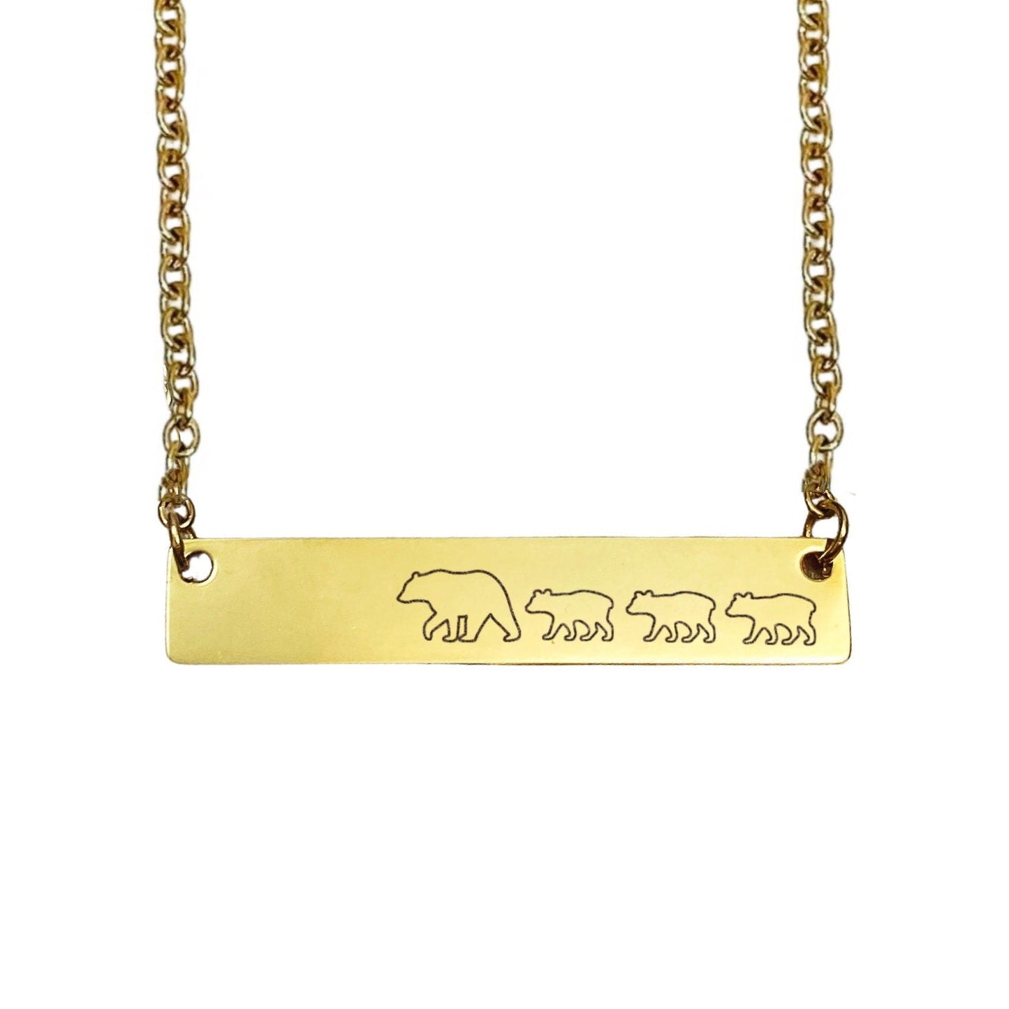 MAMA BEAR BAR NECKLACE - Avy + Tay