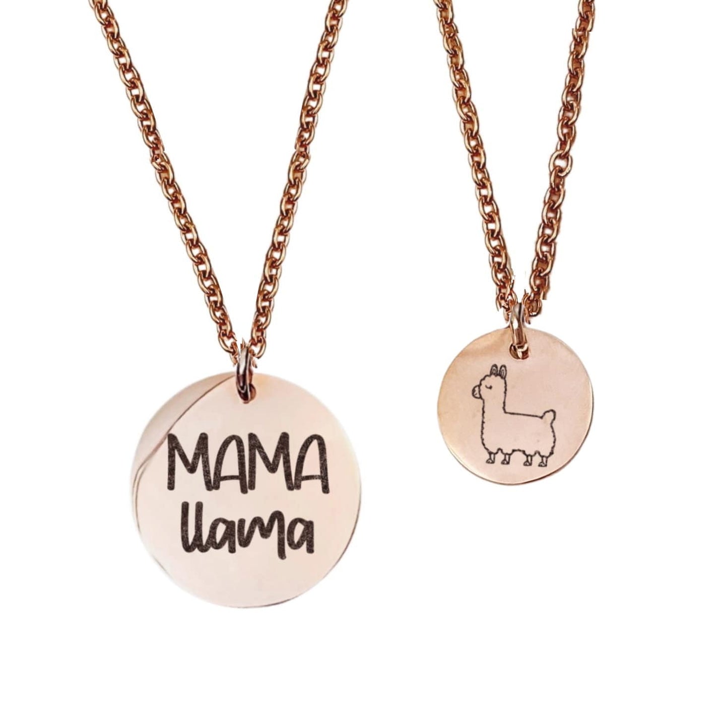 MAMA LLAMA MOMMY + ME NECKLACE SET - Avy + Tay