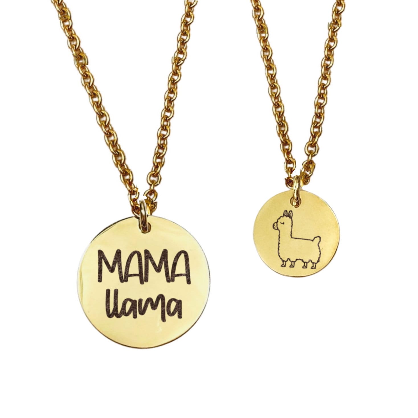 MAMA LLAMA MOMMY + ME NECKLACE SET - Avy + Tay