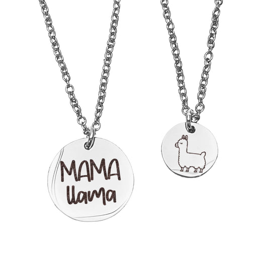 MAMA LLAMA MOMMY + ME NECKLACE SET - Avy + Tay