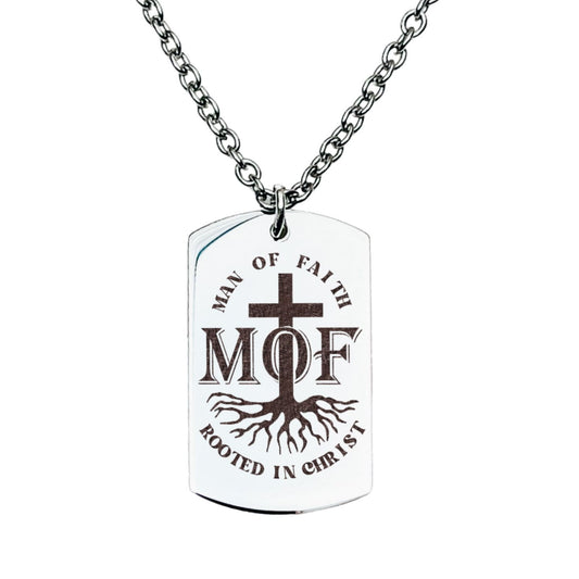 MAN OF FAITH ROOTED IN CHRIST MEN'S NECKLACE - Avy + Tay