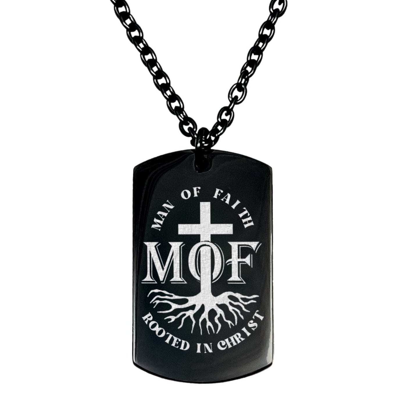 MAN OF FAITH ROOTED IN CHRIST MEN'S NECKLACE - Avy + Tay