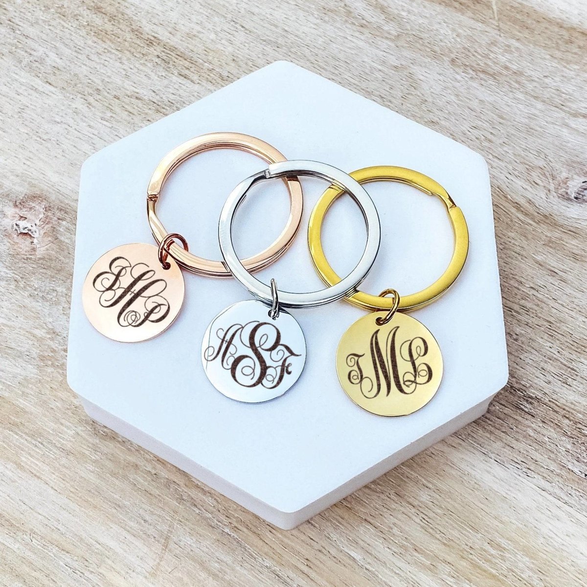 MONOGRAM KEYCHAIN - Avy + Tay