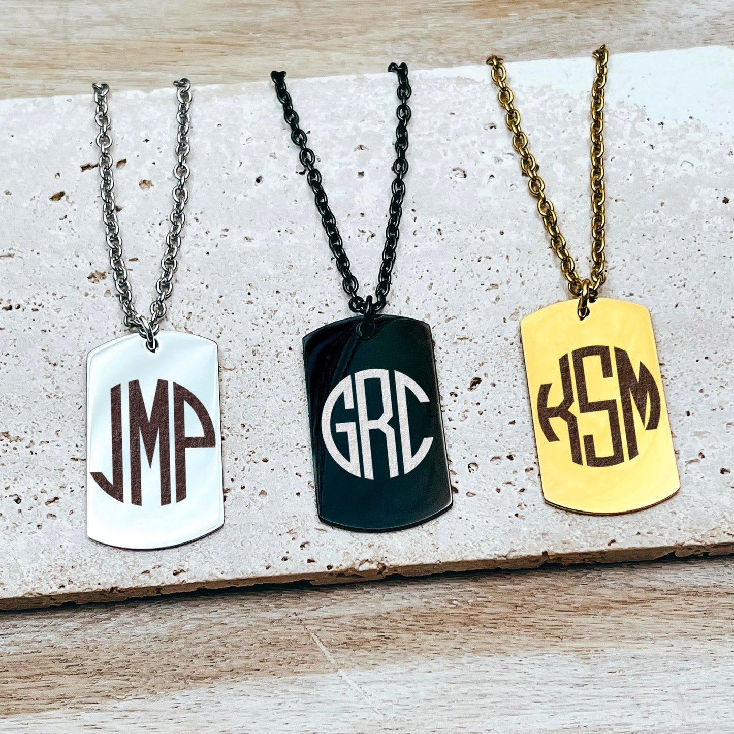 MONOGRAM MEN'S NECKLACE - Avy + Tay