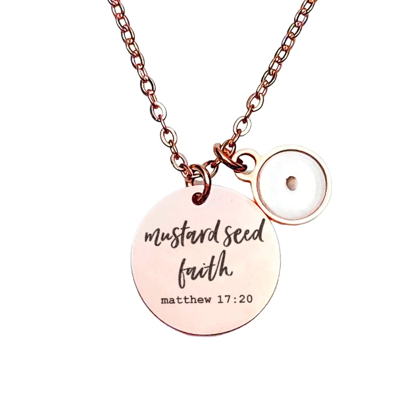 MUSTARD SEED FAITH MATTHEW 17:20 NECKLACE - Avy + Tay