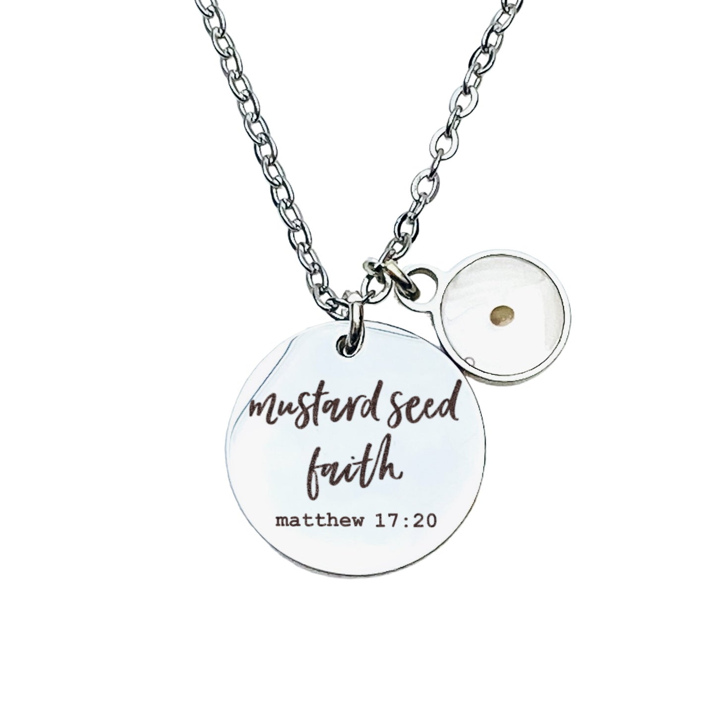 MUSTARD SEED FAITH MATTHEW 17:20 NECKLACE - Avy + Tay