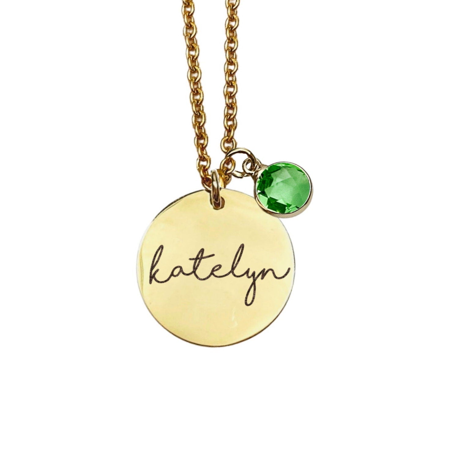 NAME + BIRTHSTONE NECKLACE - Avy + Tay