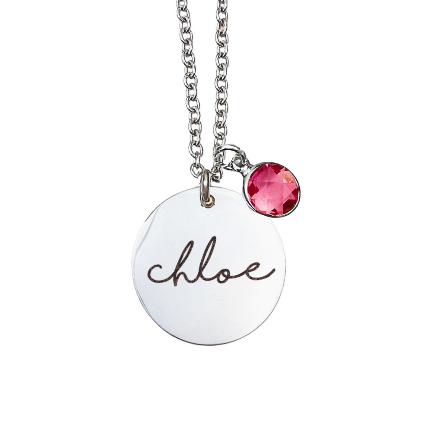 NAME + BIRTHSTONE NECKLACE - Avy + Tay