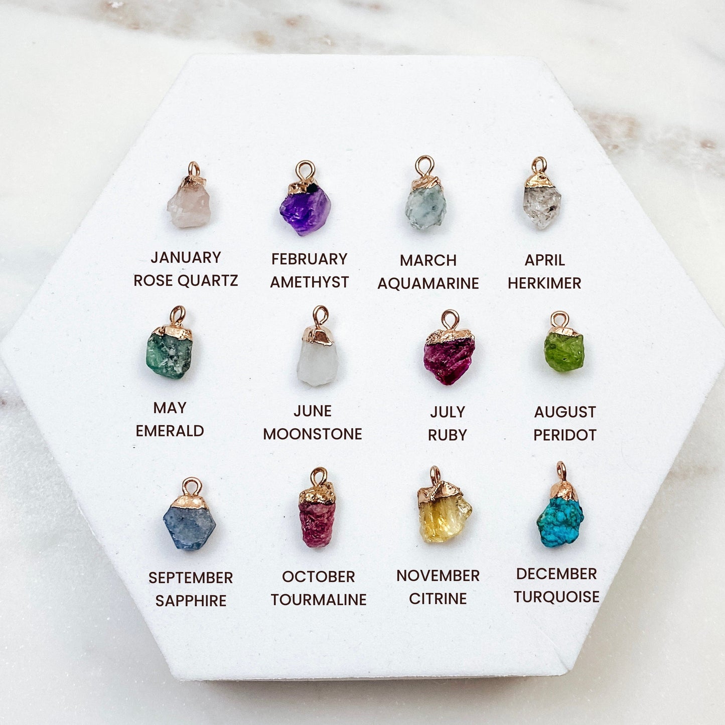 NAME + RAW BIRTHSTONE BAR NECKLACE - Avy + Tay