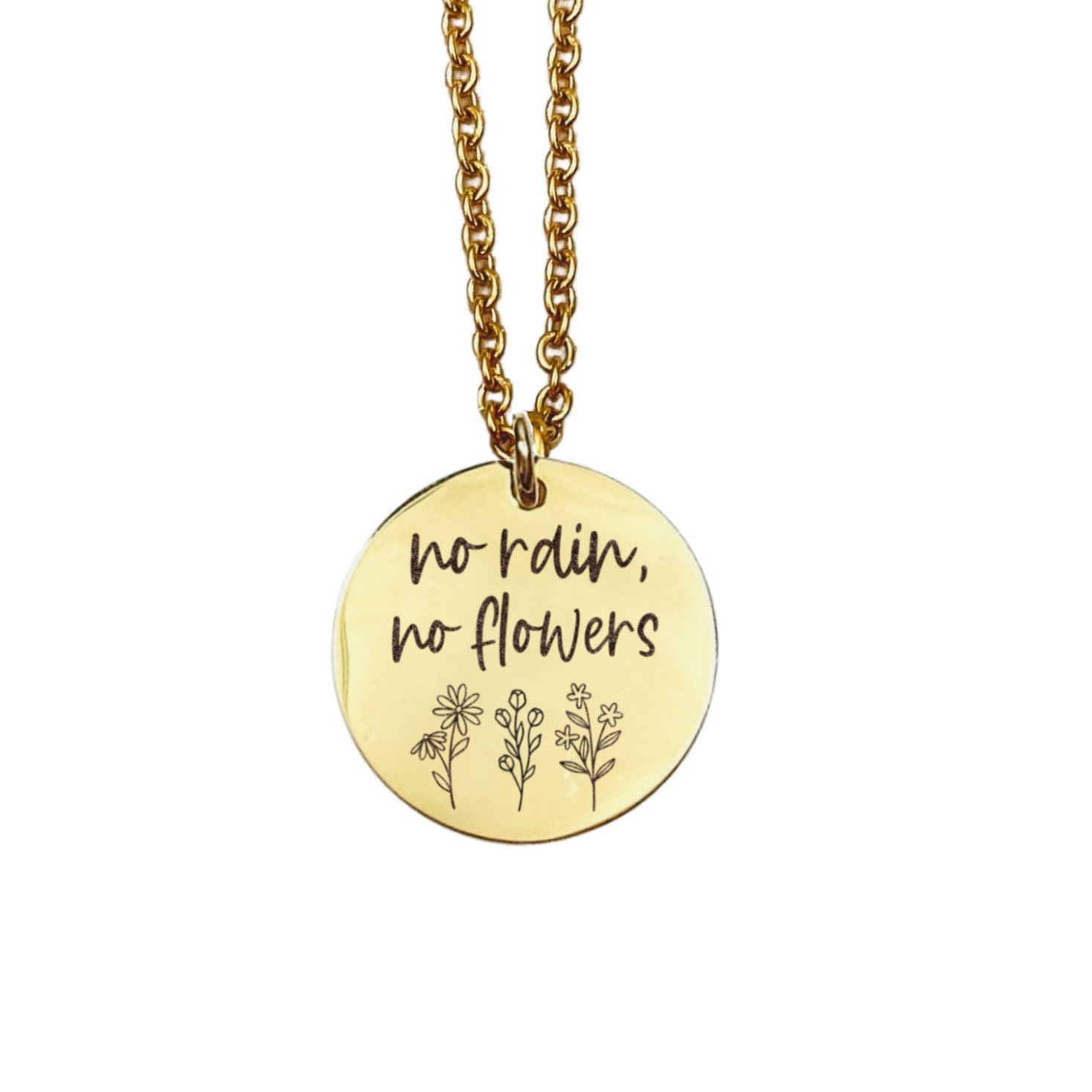 NO RAIN NO FLOWERS NECKLACE - Avy + Tay