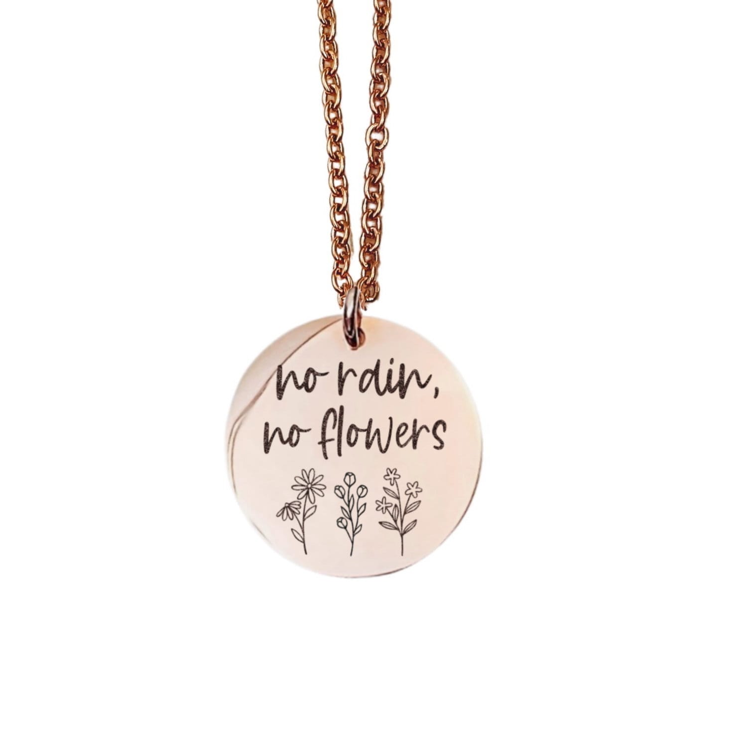 NO RAIN NO FLOWERS NECKLACE - Avy + Tay