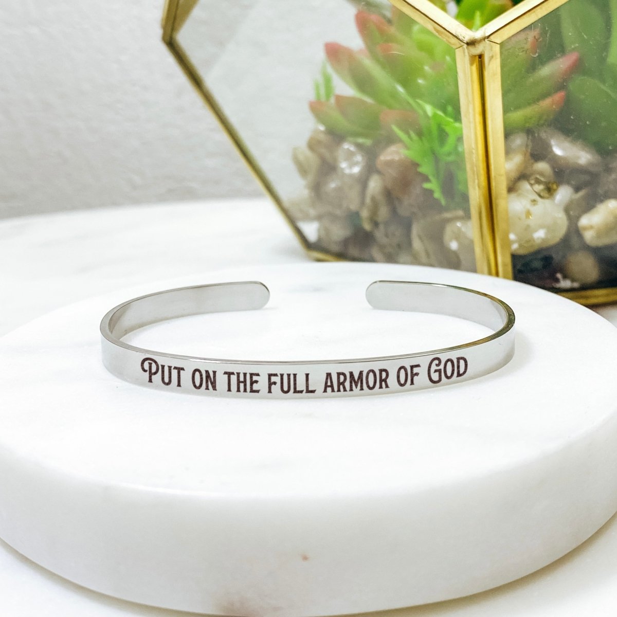 PUT ON THE FULL ARMOR OF GOD CUFF - Avy + Tay