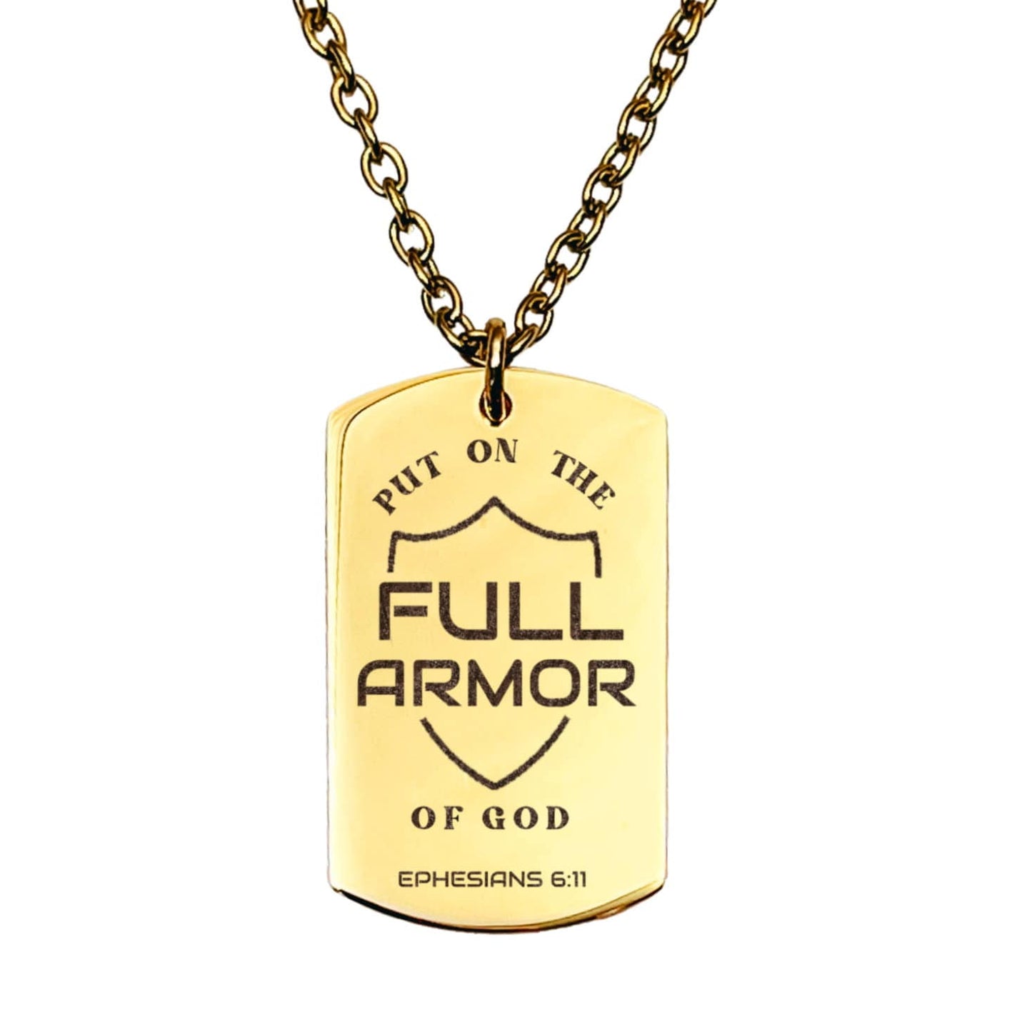 PUT ON THE FULL ARMOR OF GOD MEN'S NECKLACE - Avy + Tay