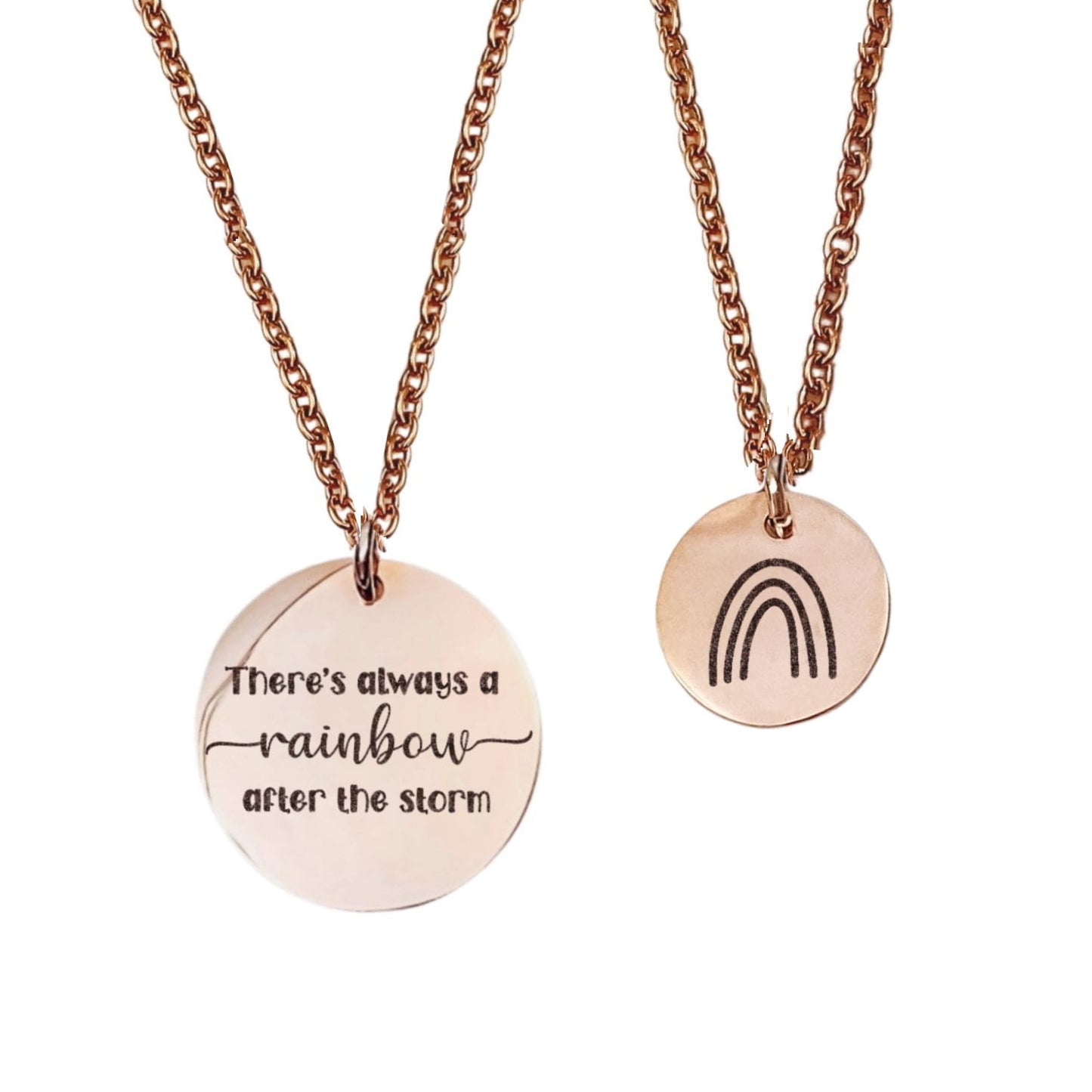 RAINBOW AFTER THE STORM MOMMY + ME NECKLACE SET - Avy + Tay