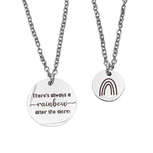 RAINBOW AFTER THE STORM MOMMY + ME NECKLACE SET - Avy + Tay