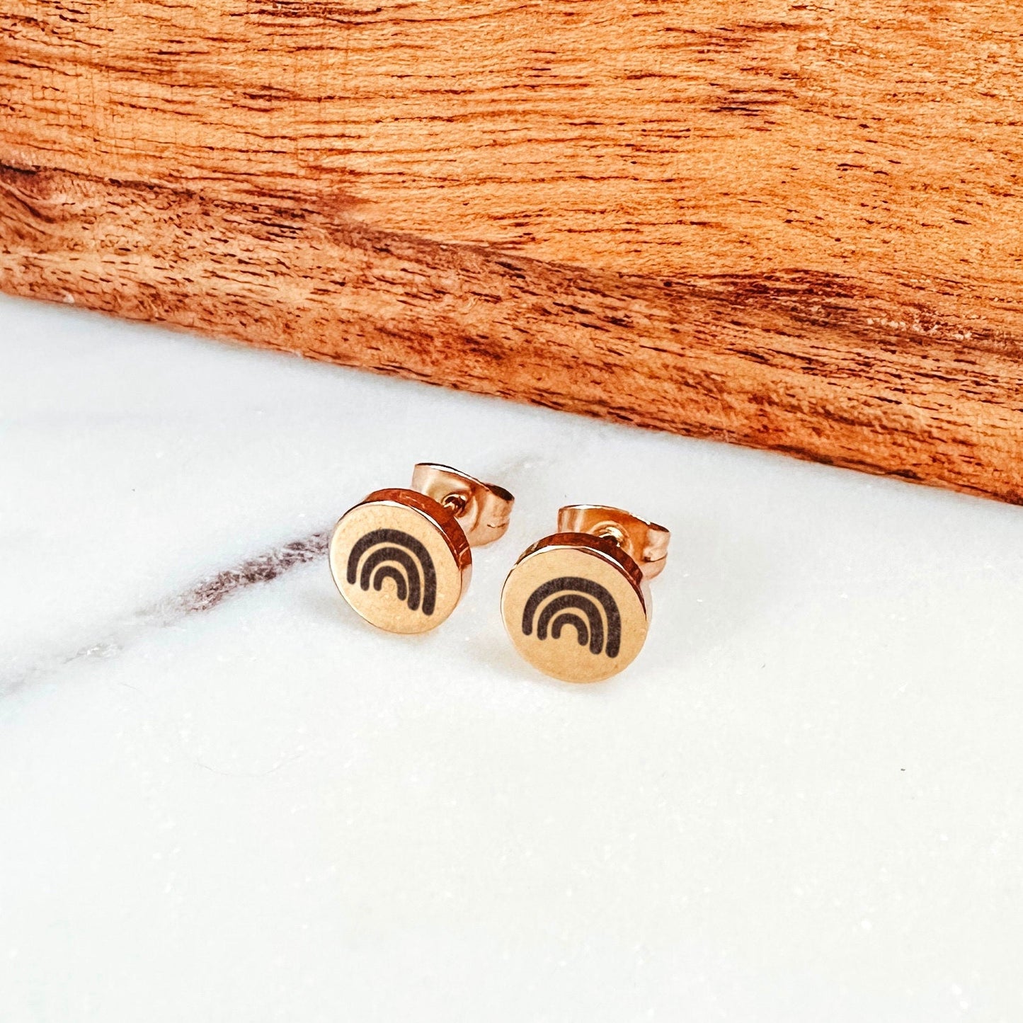 RAINBOW EARRING STUDS - Avy + Tay