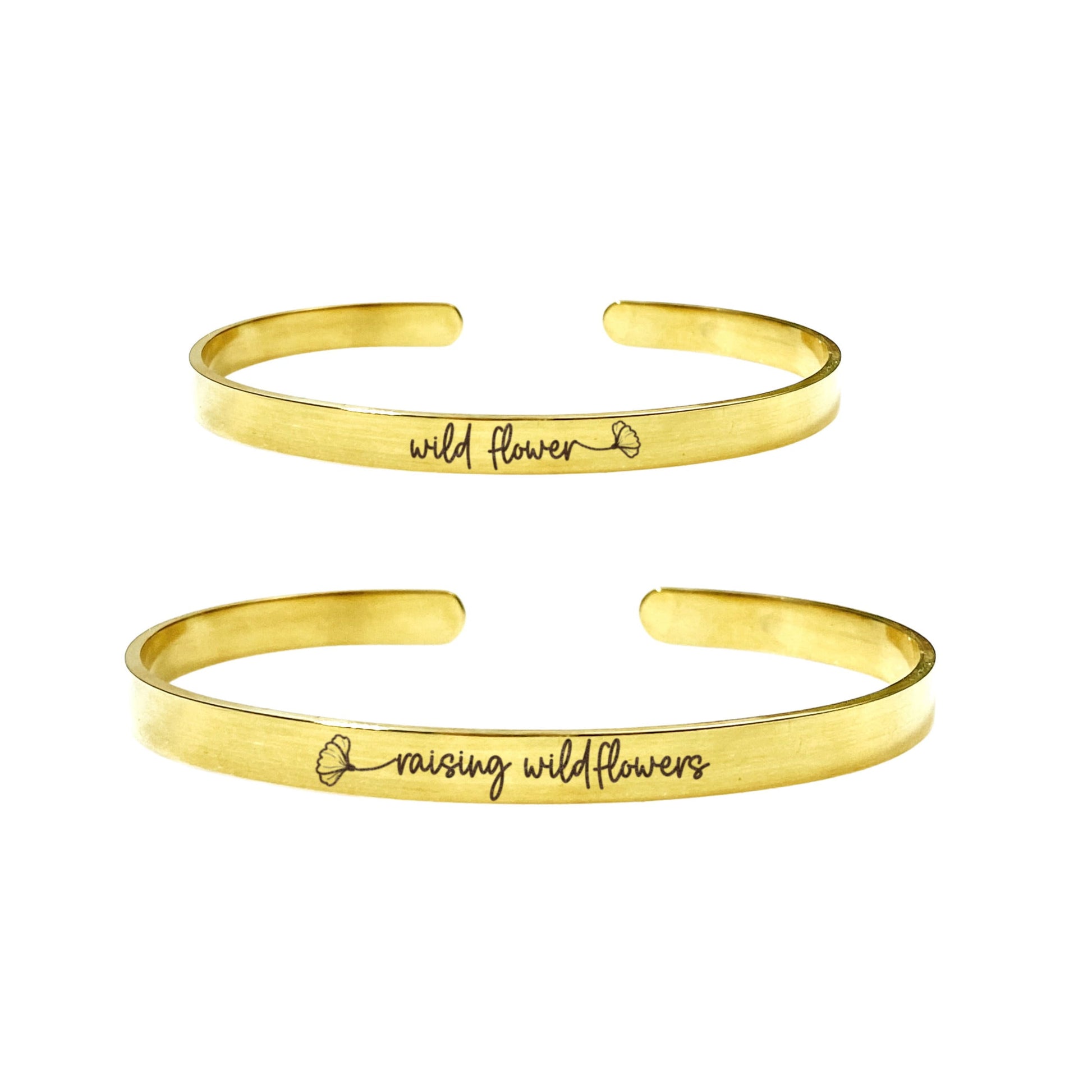 RAISING WILDFLOWERS MOMMY + ME CUFF SET - Avy + Tay