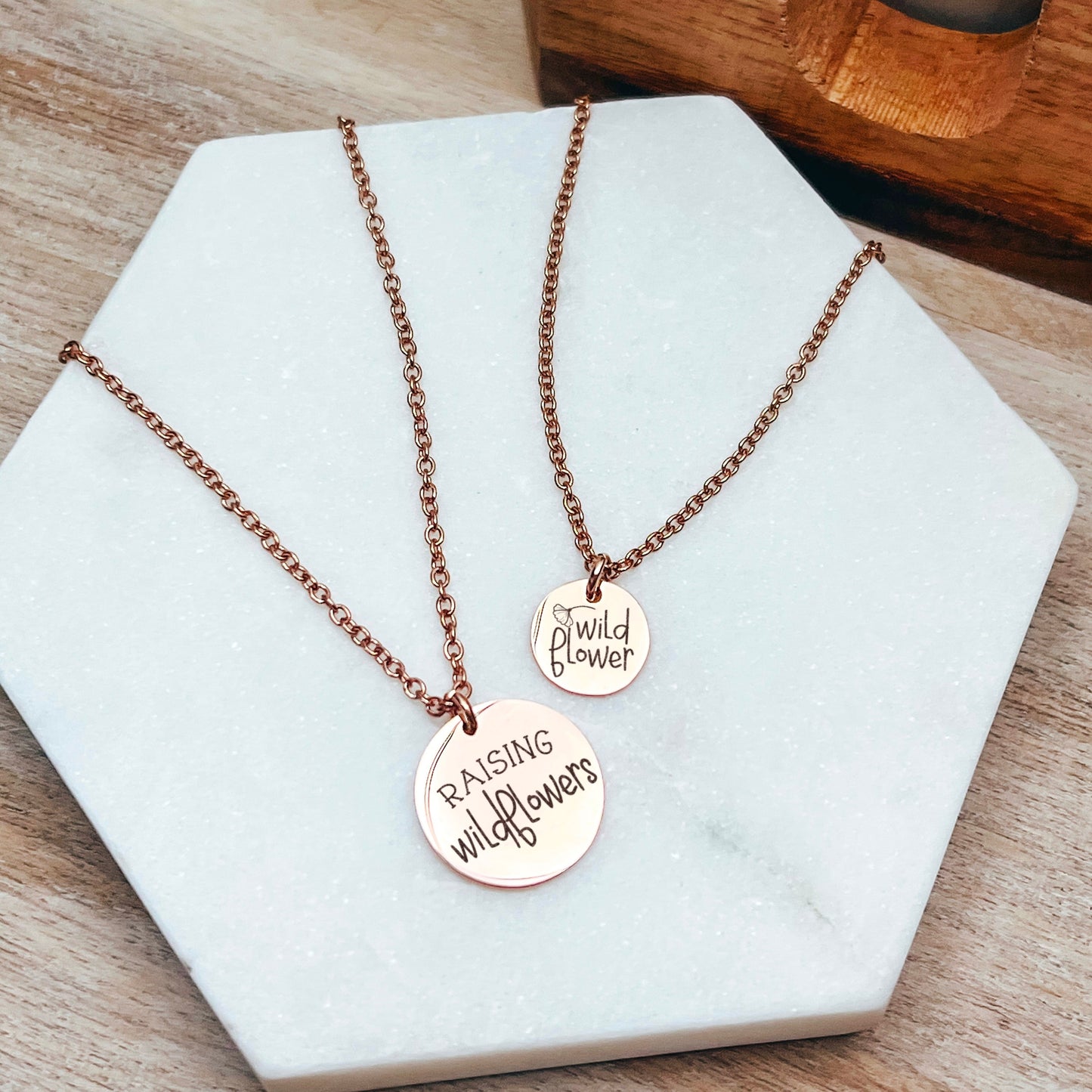 RAISING WILDFLOWERS MOMMY + ME NECKLACE SET - Avy + Tay