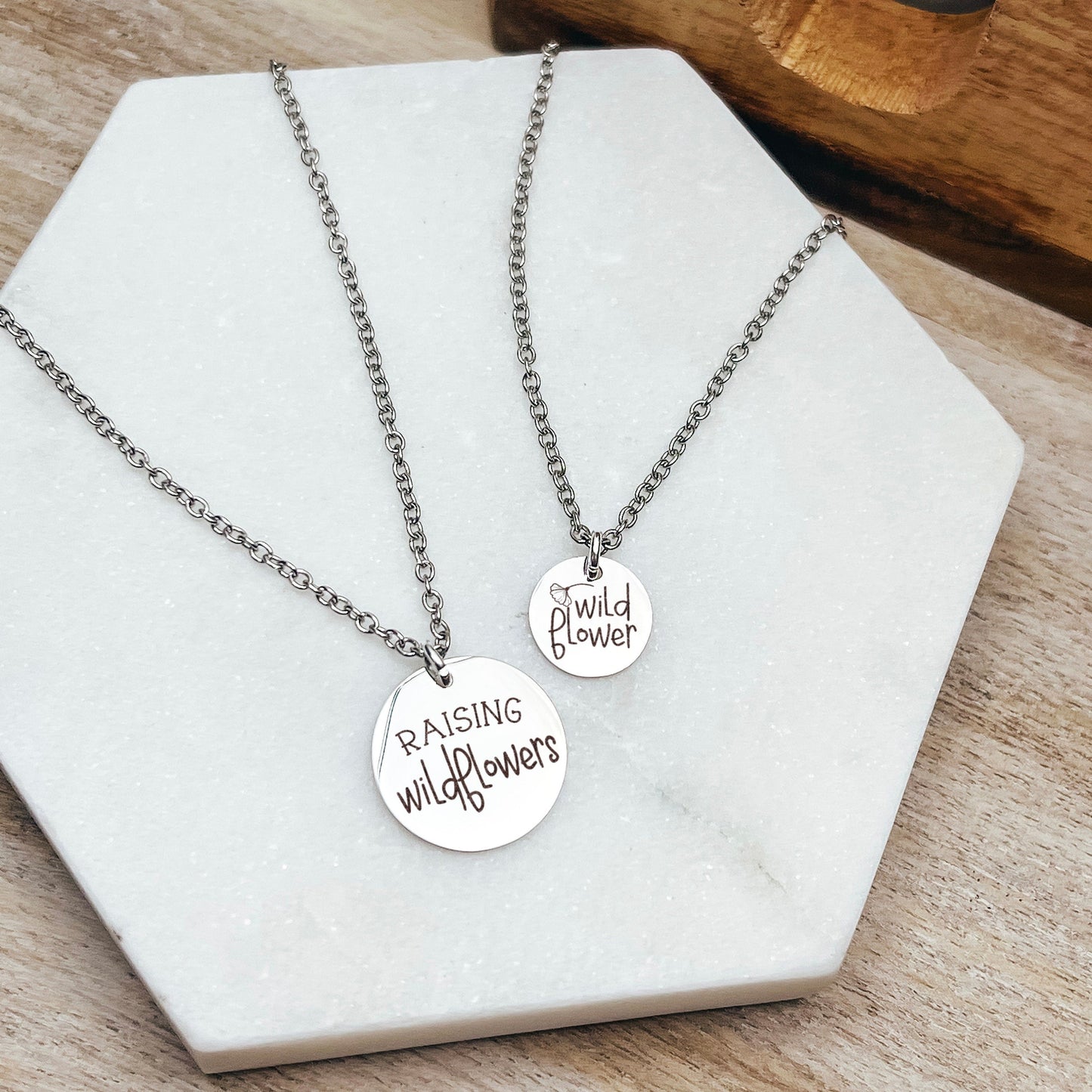 RAISING WILDFLOWERS MOMMY + ME NECKLACE SET - Avy + Tay