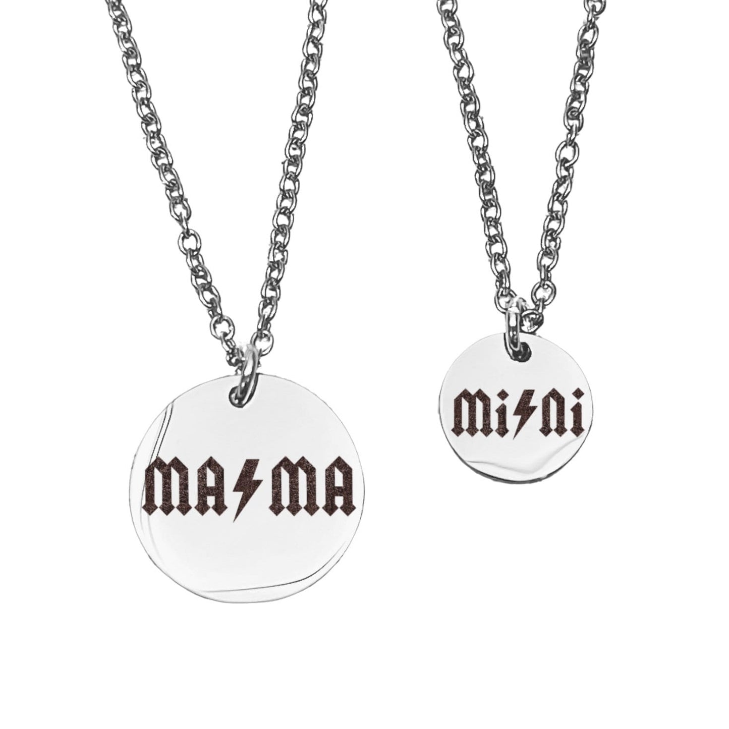 ROCKER MAMA AND MINI MOMMY + ME NECKLACE SET - Avy + Tay