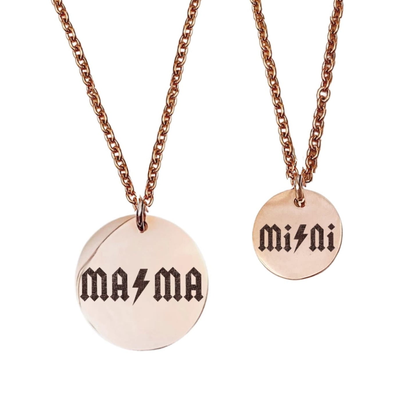 ROCKER MAMA AND MINI MOMMY + ME NECKLACE SET - Avy + Tay