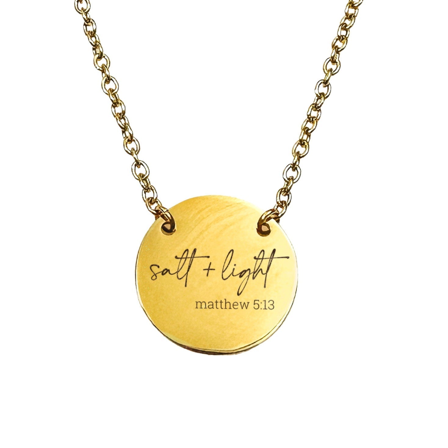 SALT + LIGHT MATTHEW 5:13 NECKLACE - Avy + Tay