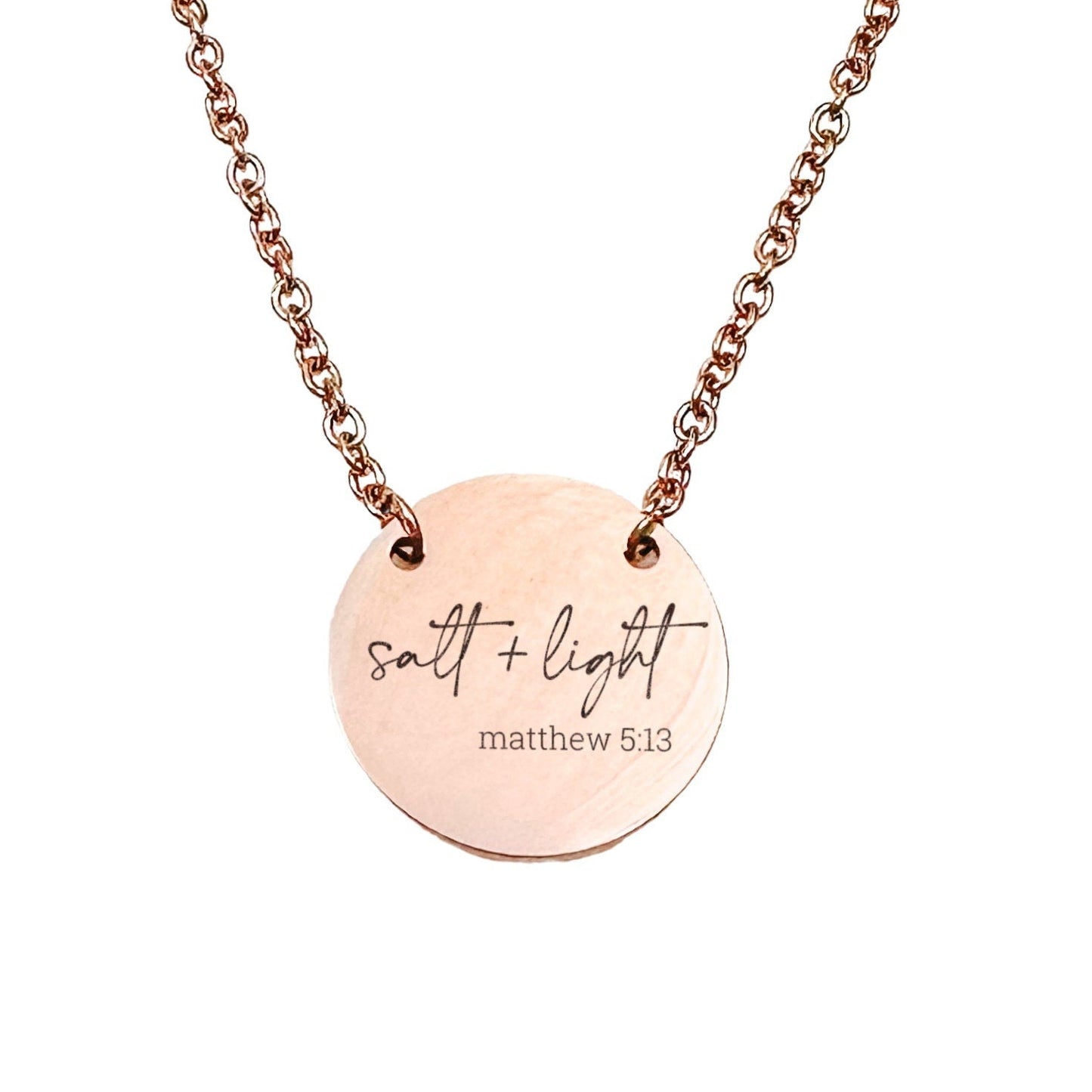 SALT + LIGHT MATTHEW 5:13 NECKLACE - Avy + Tay