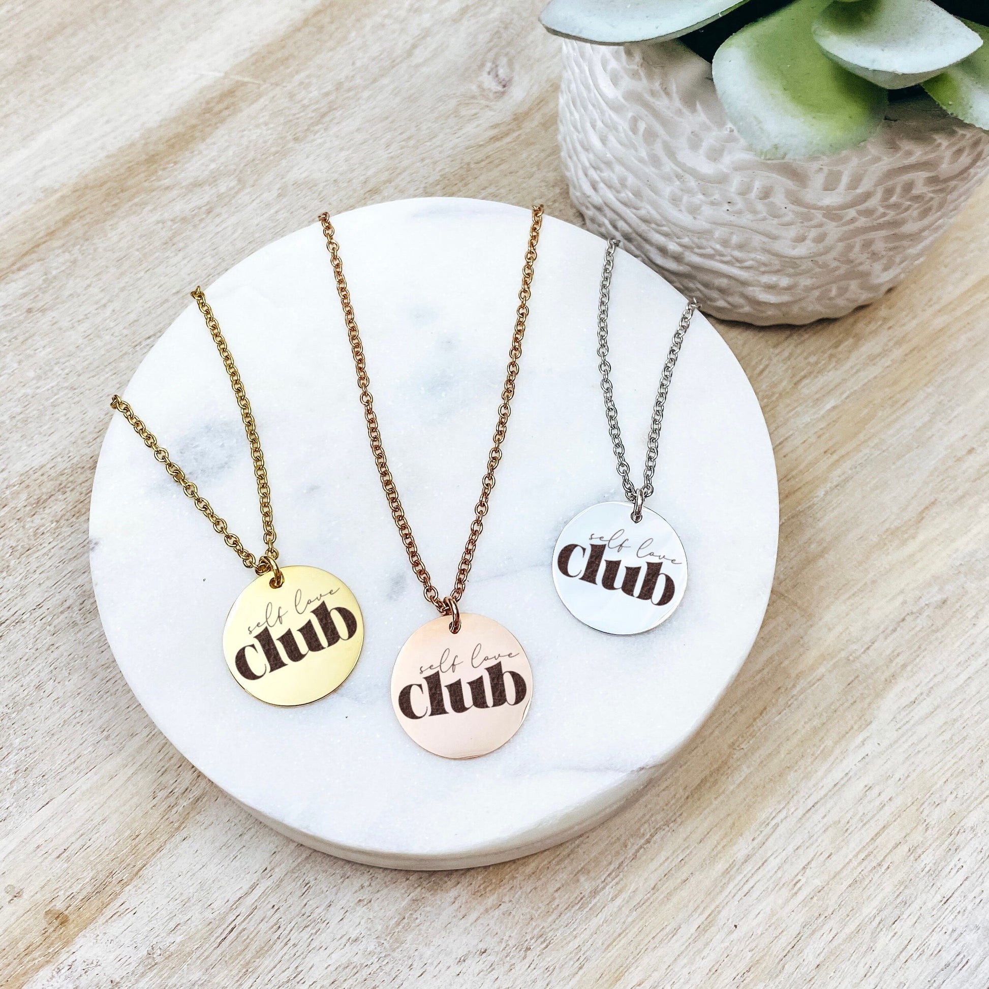 SELF LOVE CLUB NECKLACE - Avy + Tay