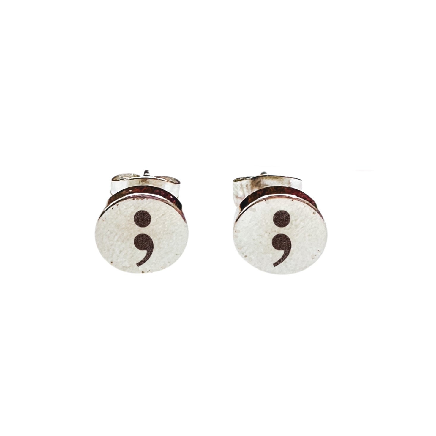 SEMICOLON EARRING STUDS - Avy + Tay