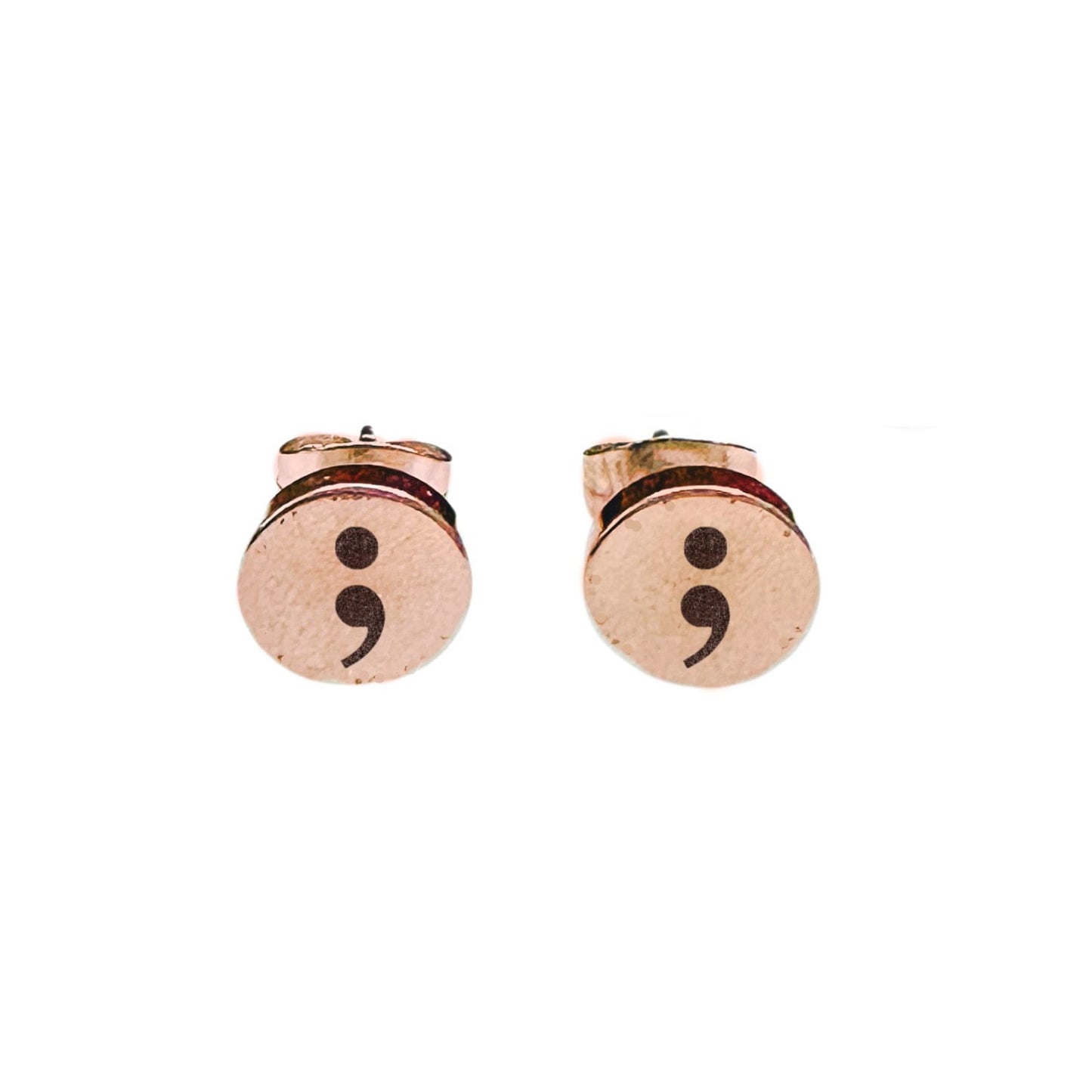 SEMICOLON EARRING STUDS - Avy + Tay