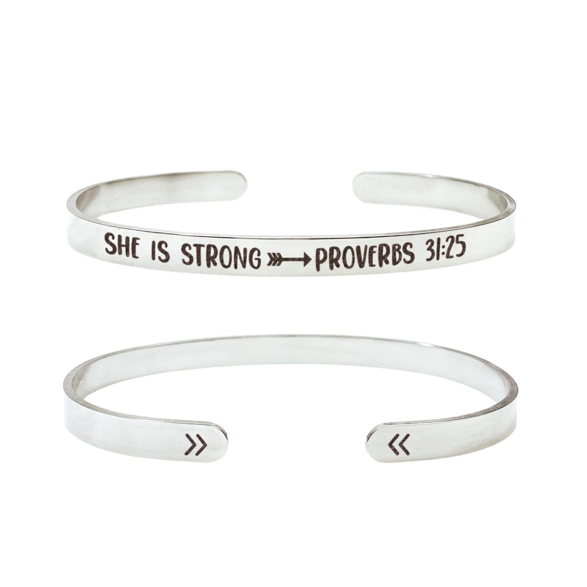 SHE IS STRONG PROVERBS 31:25 CUFF - Avy + Tay