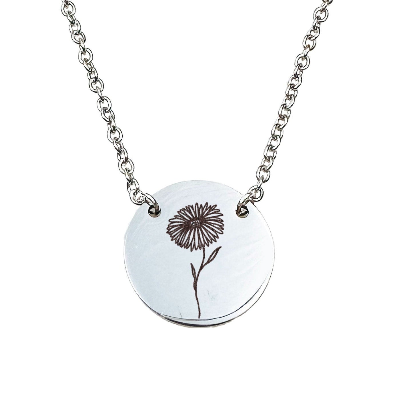 SIMPLE BIRTH FLOWER NECKLACE - Avy + Tay