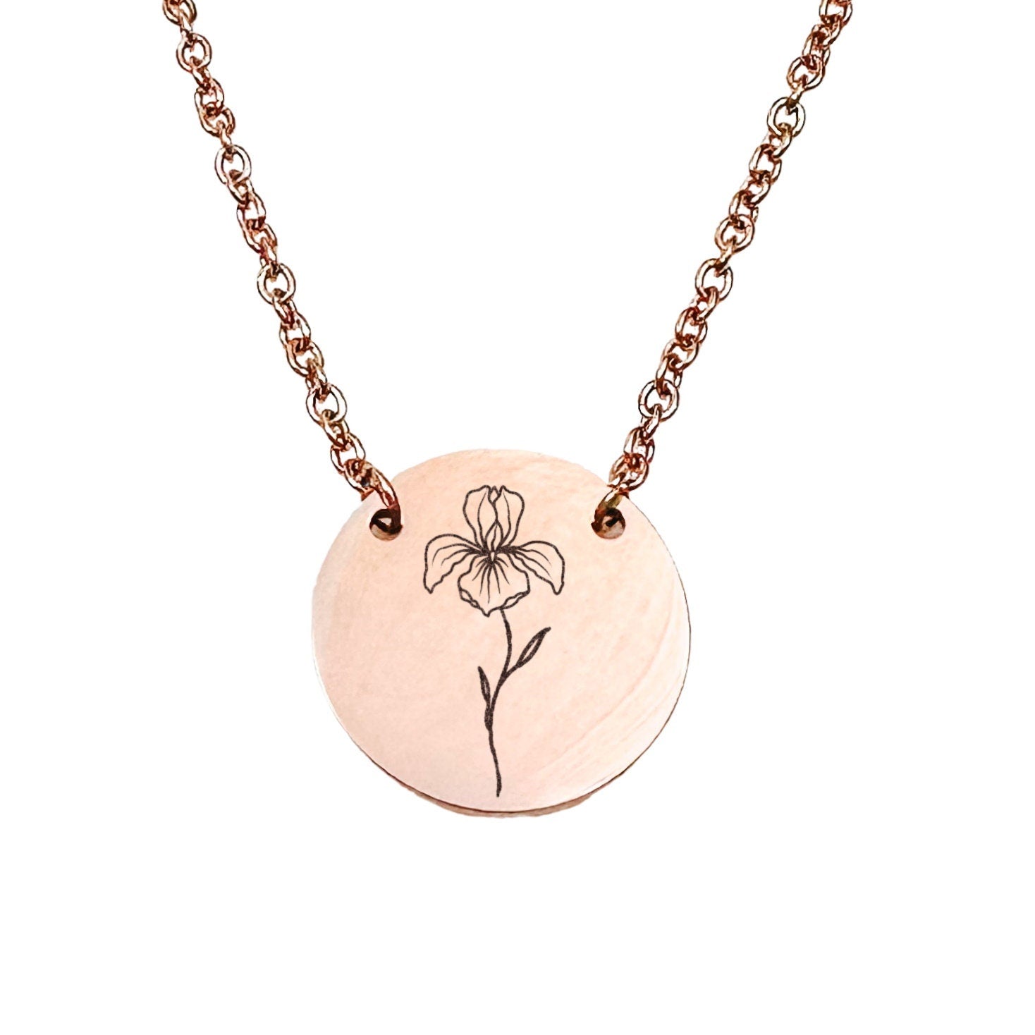 SIMPLE BIRTH FLOWER NECKLACE - Avy + Tay