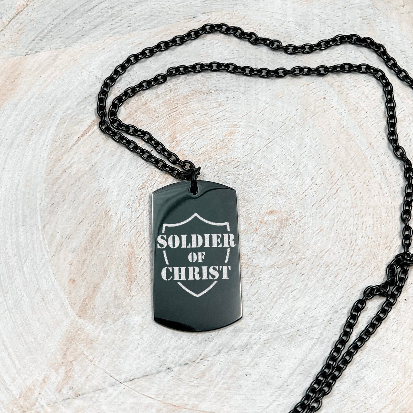 SOLDIER OF CHRIST MEN'S NECKLACE - Avy + Tay