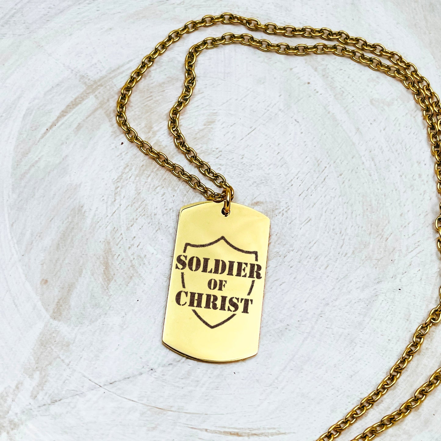 SOLDIER OF CHRIST MEN'S NECKLACE - Avy + Tay