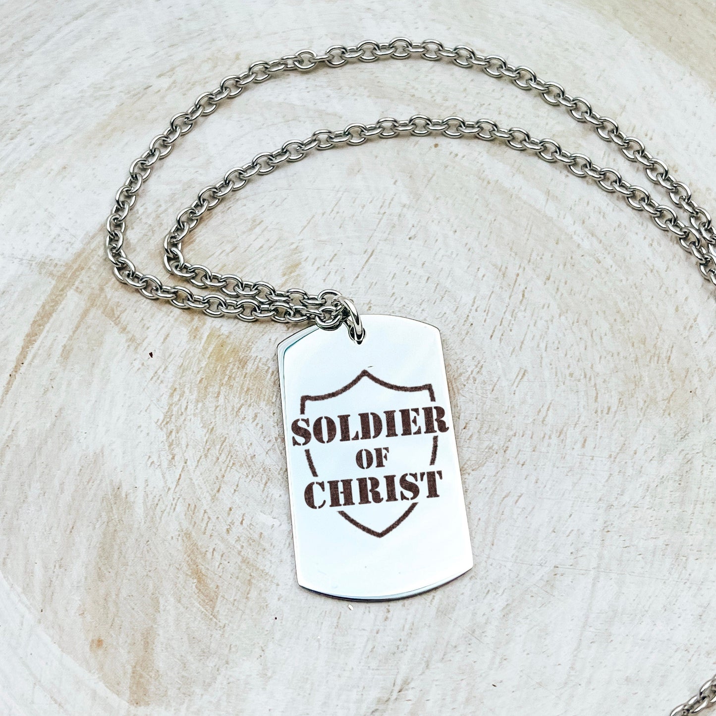 SOLDIER OF CHRIST MEN'S NECKLACE - Avy + Tay