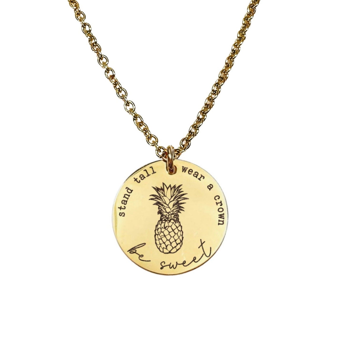 STAND TALL WEAR A CROWN BE SWEET NECKLACE - Avy + Tay