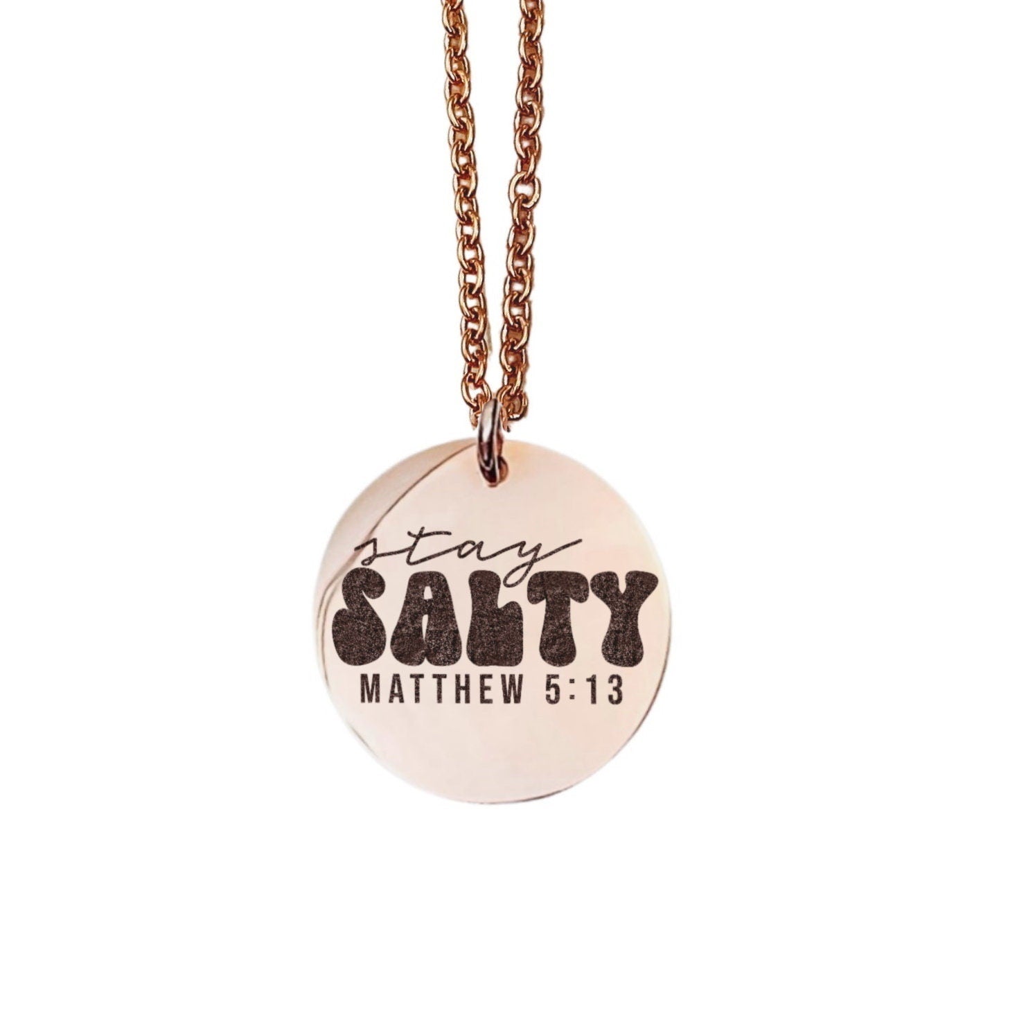 STAY SALTY MATTHEW 5:13 NECKLACE - Avy + Tay