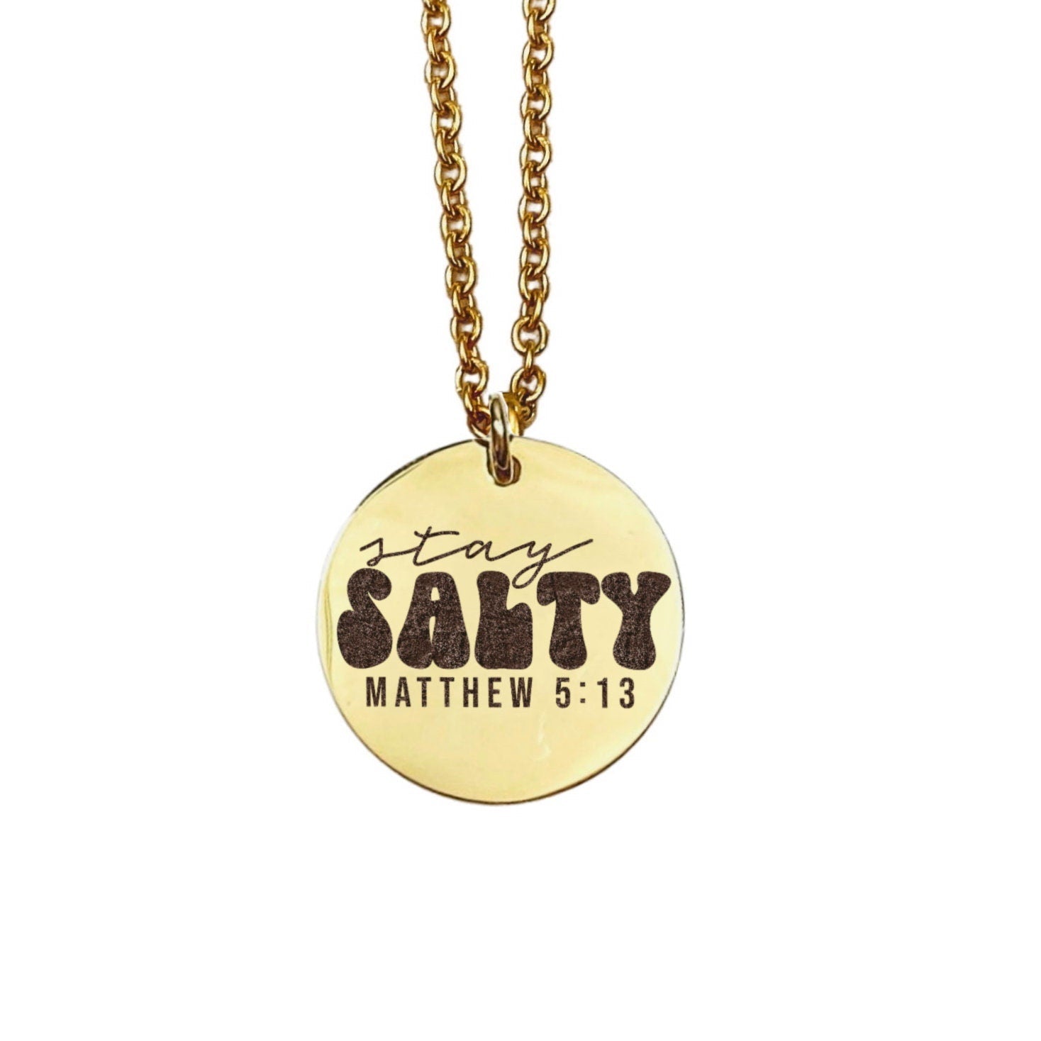 STAY SALTY MATTHEW 5:13 NECKLACE - Avy + Tay