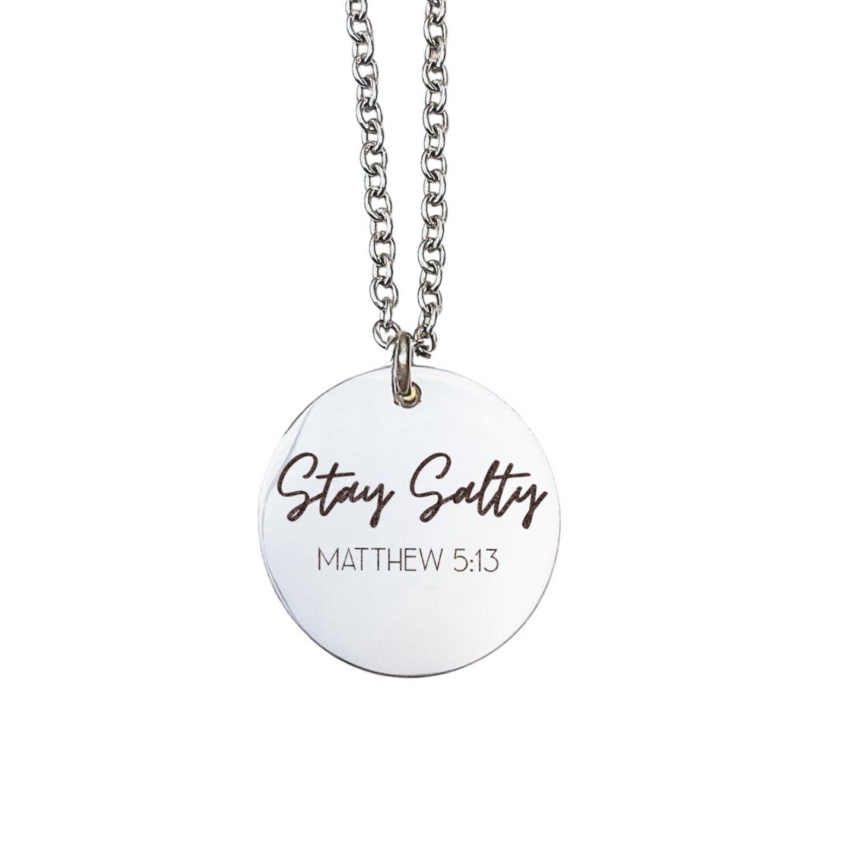 STAY SALTY MATTHEW 5:13 NECKLACE - Avy + Tay