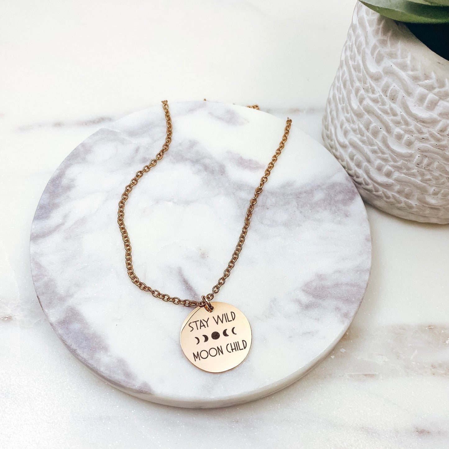 STAY WILD MOON CHILD NECKLACE - Avy + Tay