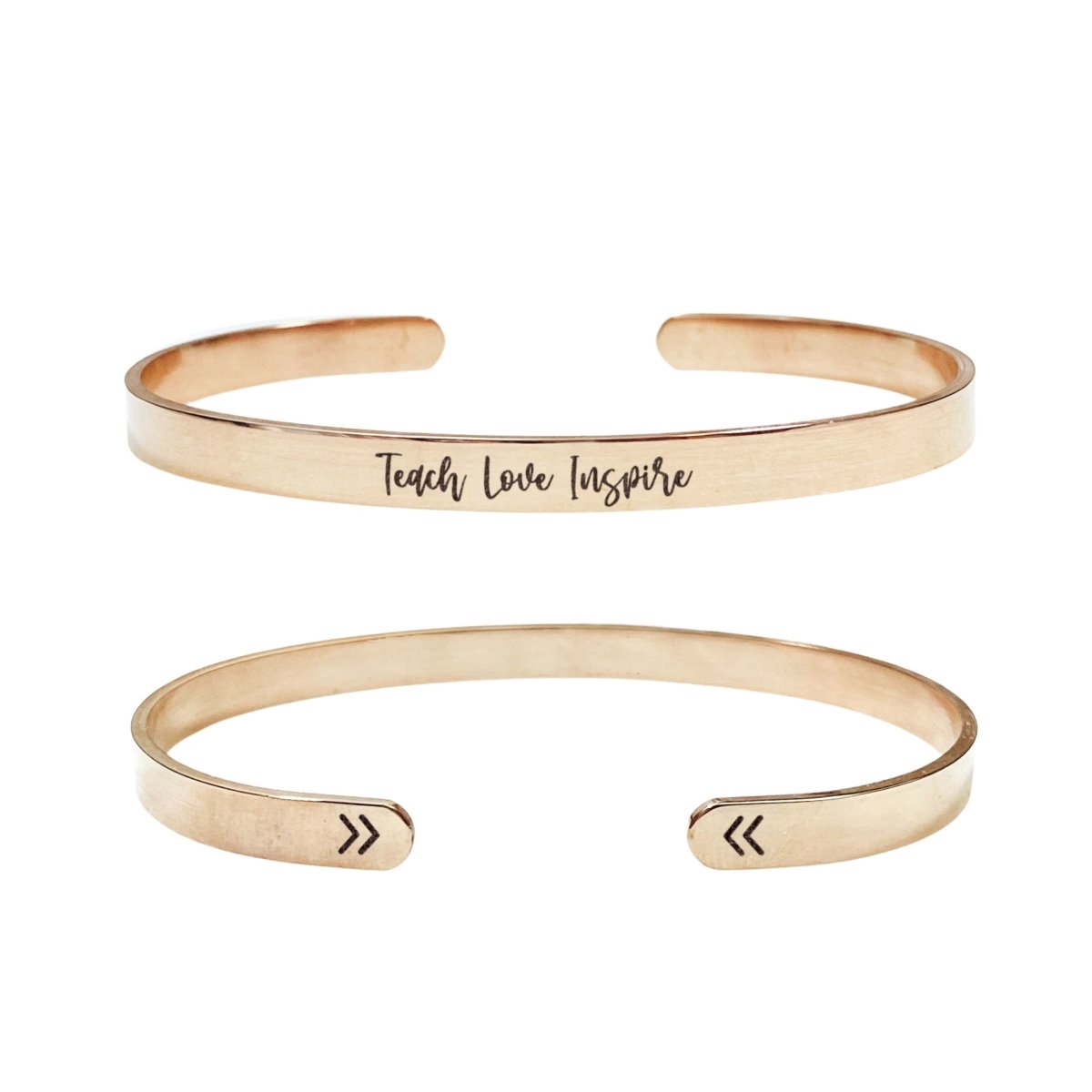 TEACH LOVE INSPIRE CUFF - Avy + Tay