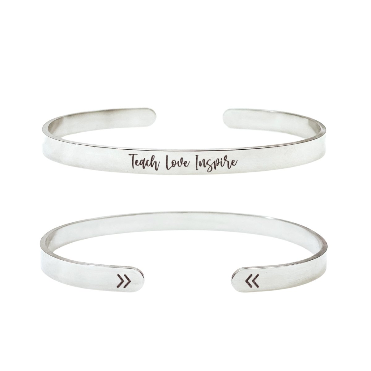 TEACH LOVE INSPIRE CUFF - Avy + Tay