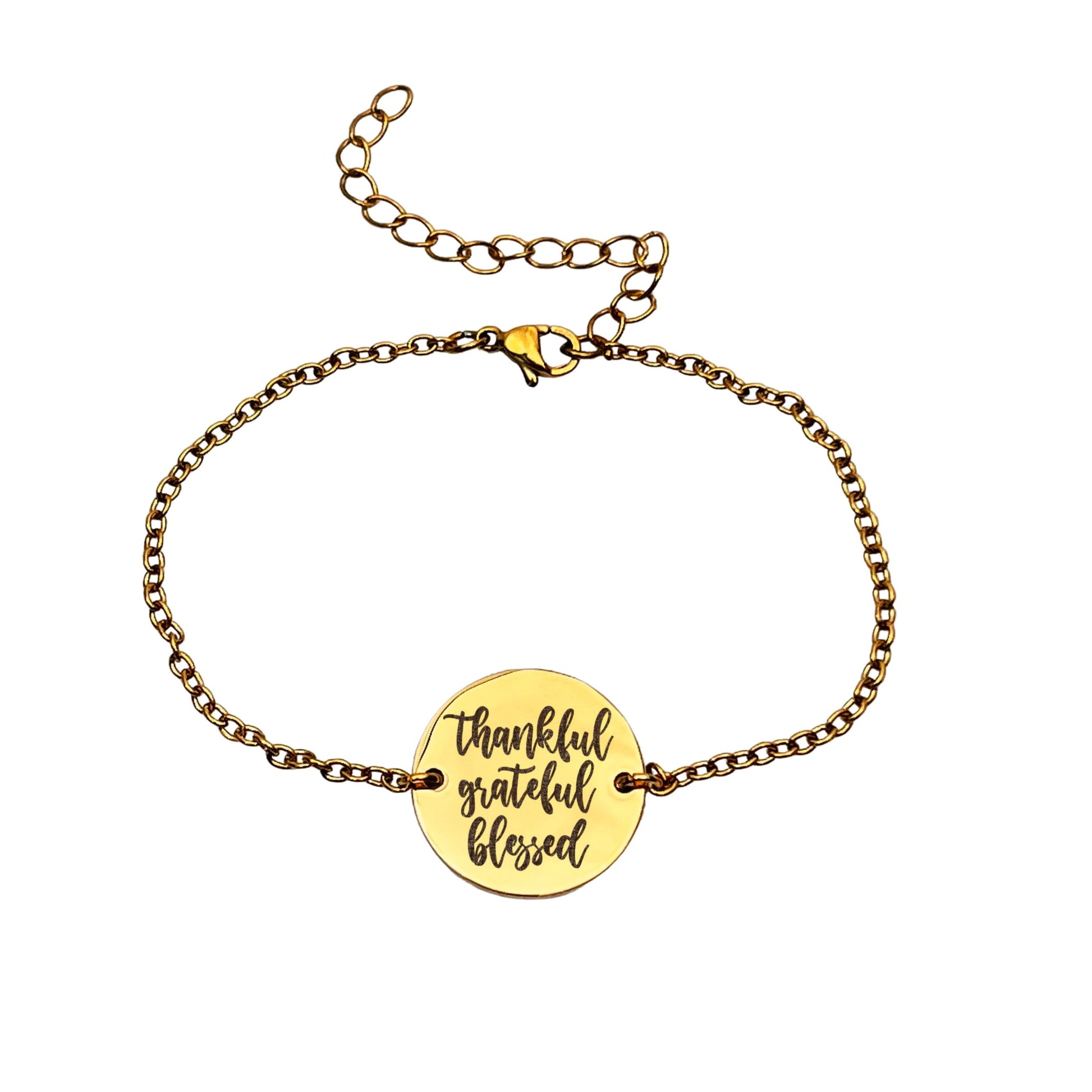 THANKFUL GRATEFUL BLESSED BRACELET - Avy + Tay