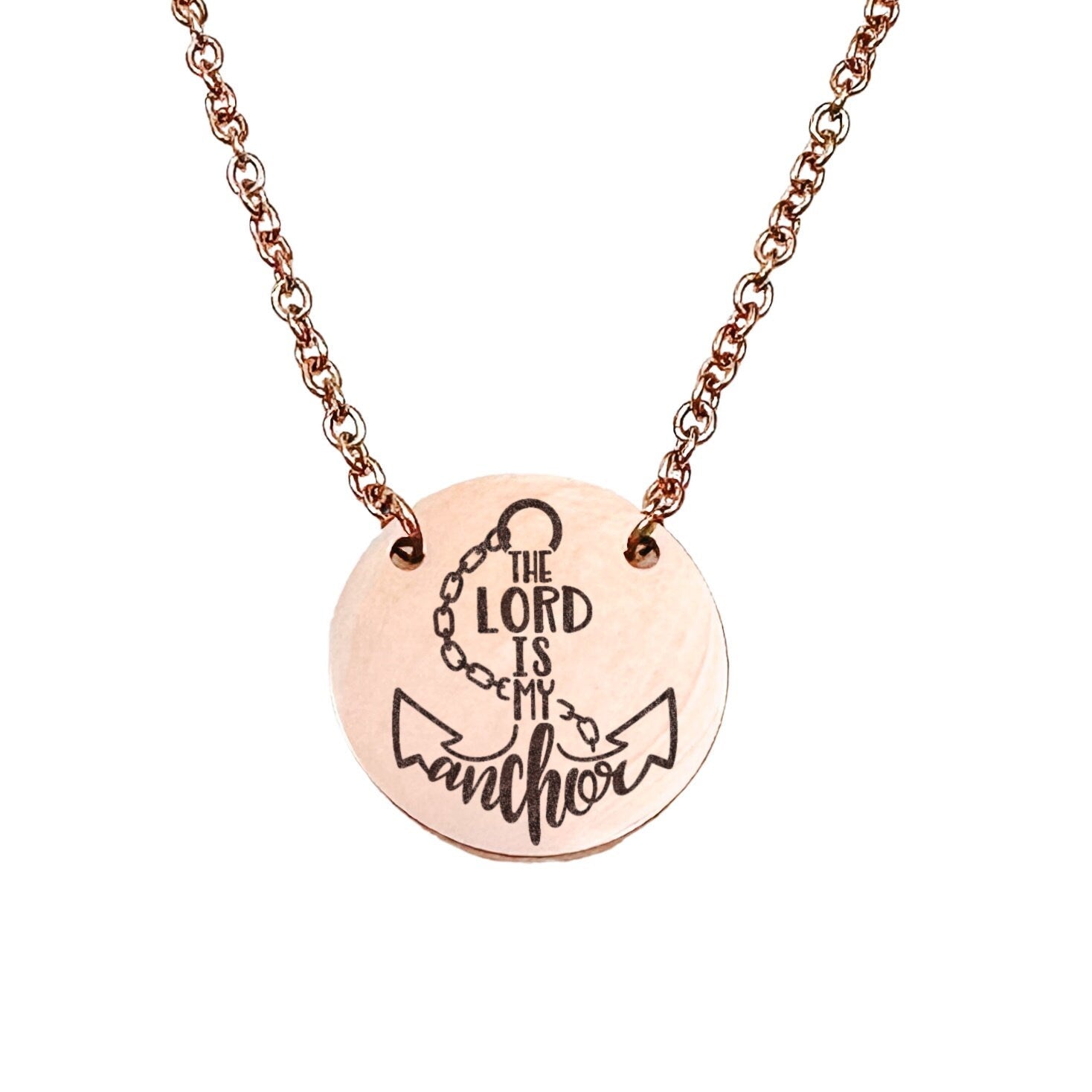 THE LORD IS MY ANCHOR NECKLACE - Avy + Tay